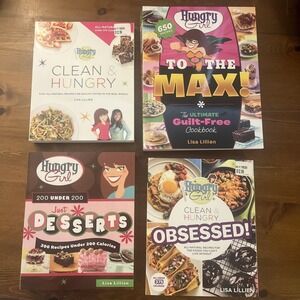 Lot of 4 HUNGRY‎ GIRL cookbooks By Lisa Lillian